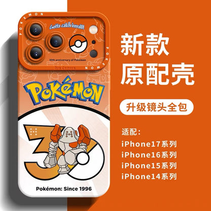 Japanese Cartoon Pokemon Silicone Case Pokemon 30 Anniversary Version Part15 | Groudon Rayquaza Kyogre Registeel Regirock Regice Latias Latios - Phone Case Samsung Galaxy S26 S25 S24 S23 FE Ultra Edge