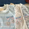 Korean Fashion Cute Animals Style T-Shirt Series | Cherry White Puppy - Kawaii Fashion Items