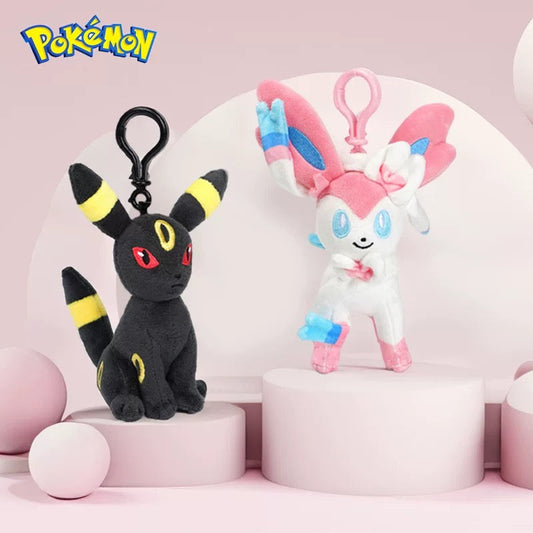 Japan Cartoon Pokemon Eevee Evolve Keychain | Eevee Espeon Umbreon Sylveon - Mascot Plush Doll  Kawaii Decoration KawaiiGiftLand