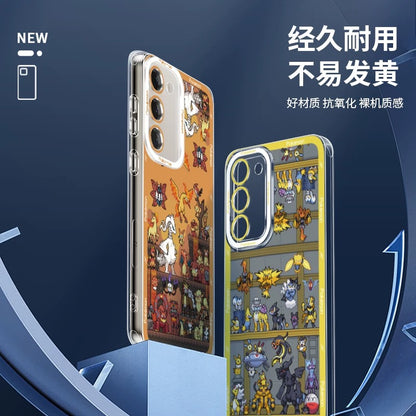 Japan Cartoon Pokemon Pixel Group Verison | Fairy Type - Phone Case Samsung Galaxy S25 S24 S23 S22 S21 FE Ultra - KawaiiGiftLand