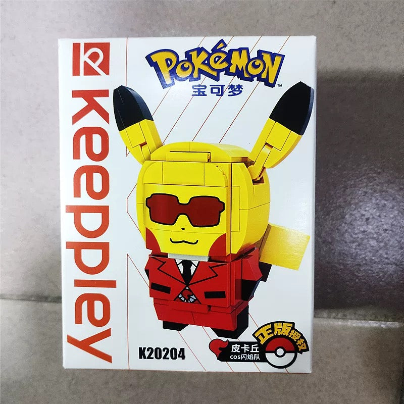 Block At Rio Pikachu Pokemon Pikachu Cosplay Role Build Blocks | Team Aqua Rocket Galactic ...