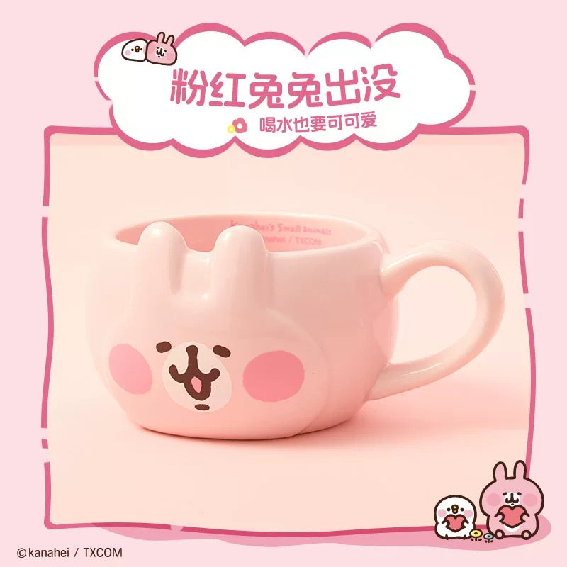 Kanahei X Miniso | Usagi Pink Rabbit - 320ml Coffee Cup Mug Kawaii Room Decoration