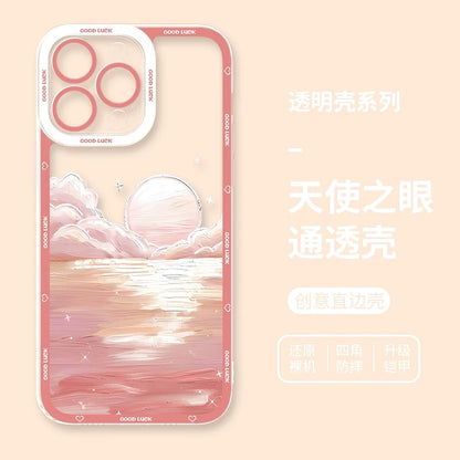 Girlish Fancy Oil Drawing | Pastel World 7 Styles - iPhone Case PLUS SE2 XS XR X 11 12 13 14 15 16 16e 17 17e Pro Promax 12mini 13mini