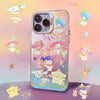 Japanese Cartoon Sanrio Firework Party Laser Case | Little Twin Stars My Melody Kuromi Cinnamoroll Pompompurin - iPhone Case 11 12 13 14 15 16 16e 17 17e Pro Promax