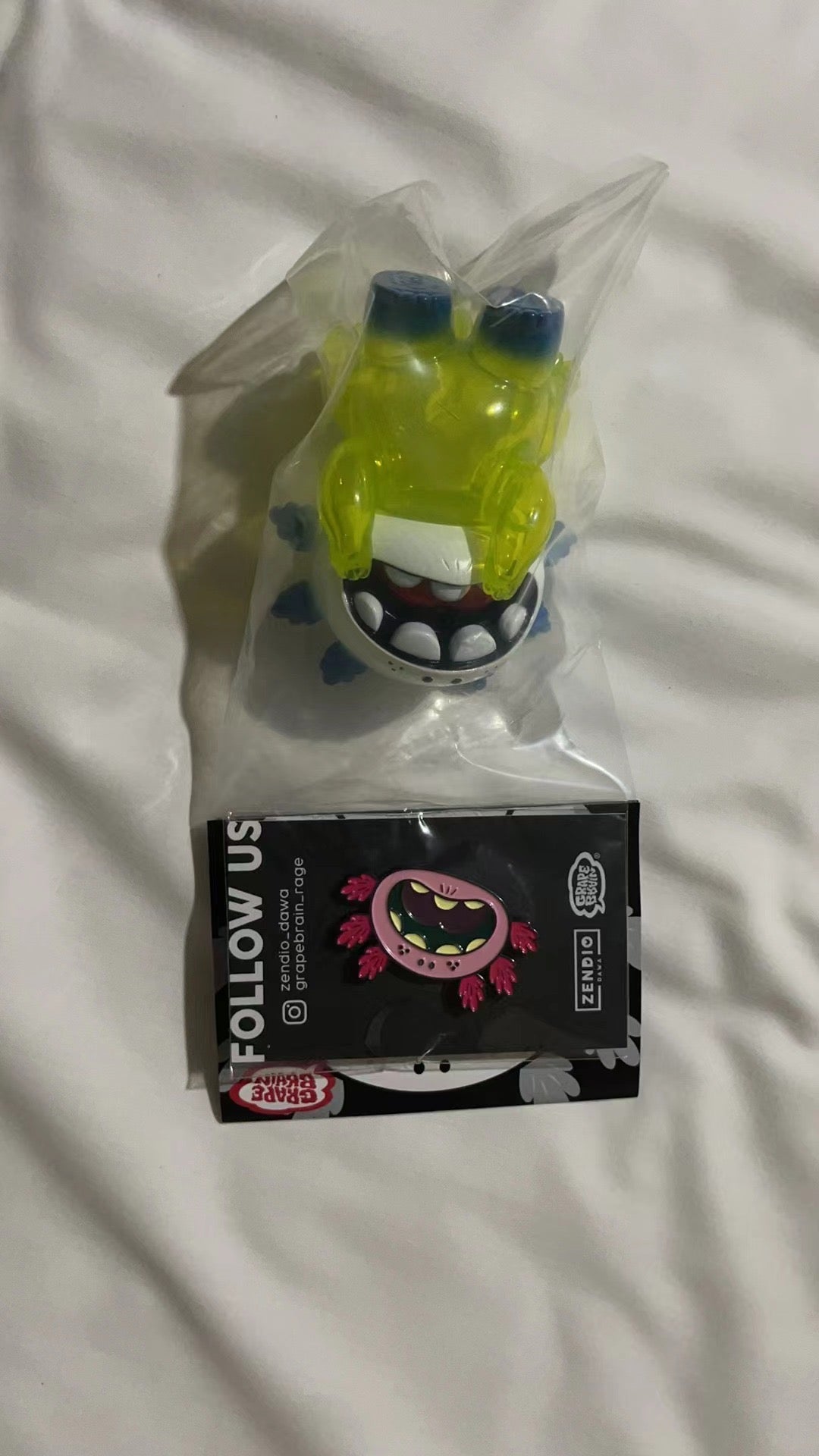 Japan Artist GRAPE BRAIN | Macaroni Cooperation TTE Version - Sofubi Figure Soft Vinyl Rare 