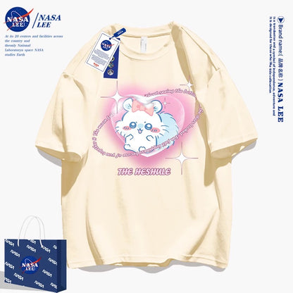 Japanese Cartoon ChiiKawa Casual Style T-Shirt Series | Smile Momonga - Kawaii Fashion Items