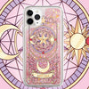 Japanese Anime CardCaptorSakura | Sakura Card Pink Heart Glitter QuickSand - iPhone Case PLUS SE2 XS XR X 11 12 13 14 15 16 16e 17 17e Pro Promax 12mini 13mini