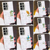 Japanese Cartoon Pokemon Matt & Silver Case Part5 | Chikorita Treecko Torchic Mudkip Sobble Sprigatito Maushold 7 Styles - Phone Case Samsung Galaxy S26 S25 S24 S23 S22 S21 FE Ultra Edge