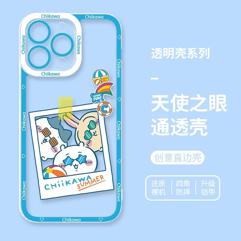 Japanese Cartoon ChiiKawa iPhone Case | Summer Time & Bee Colour Ver 8 Styles - iPhone Case PLUS SE2 XS XR X 11 12 13 14 15 16 16e 17 17e Pro Promax 12mini 13mini