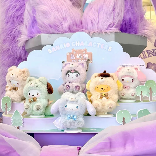 Miniso Sanrio Characters Fox Island Crystal Eyes | Hello Kitty My Melody Kuromi Cinnamoroll Pompompurin Pochacco - Collectable Toys Mystery Blind Box