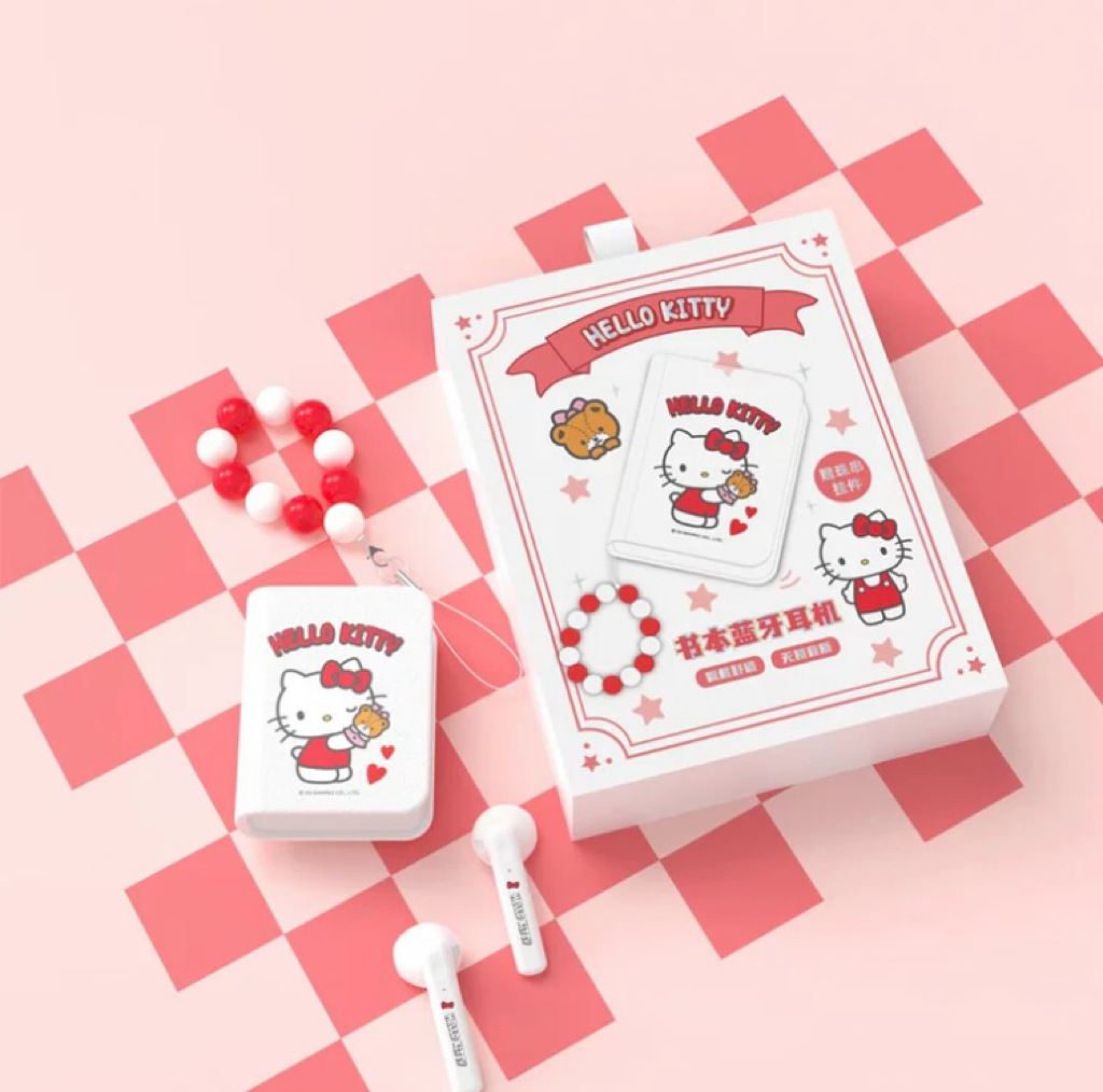 Sanrio Book Style TWS Bluetooth Earphones | Hello Kitty My Melody Kuromi Cinnamoroll Pochacco