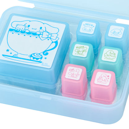 Sanrio Japan Cinnamoroll Stamp Set with Oil Ink - Kawaii Stationery