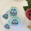 Japanese Cartoon Funny Face Hangyodon Blue with Keychain - AirPods AirPodsPro AirPods3 AirPods4 Case