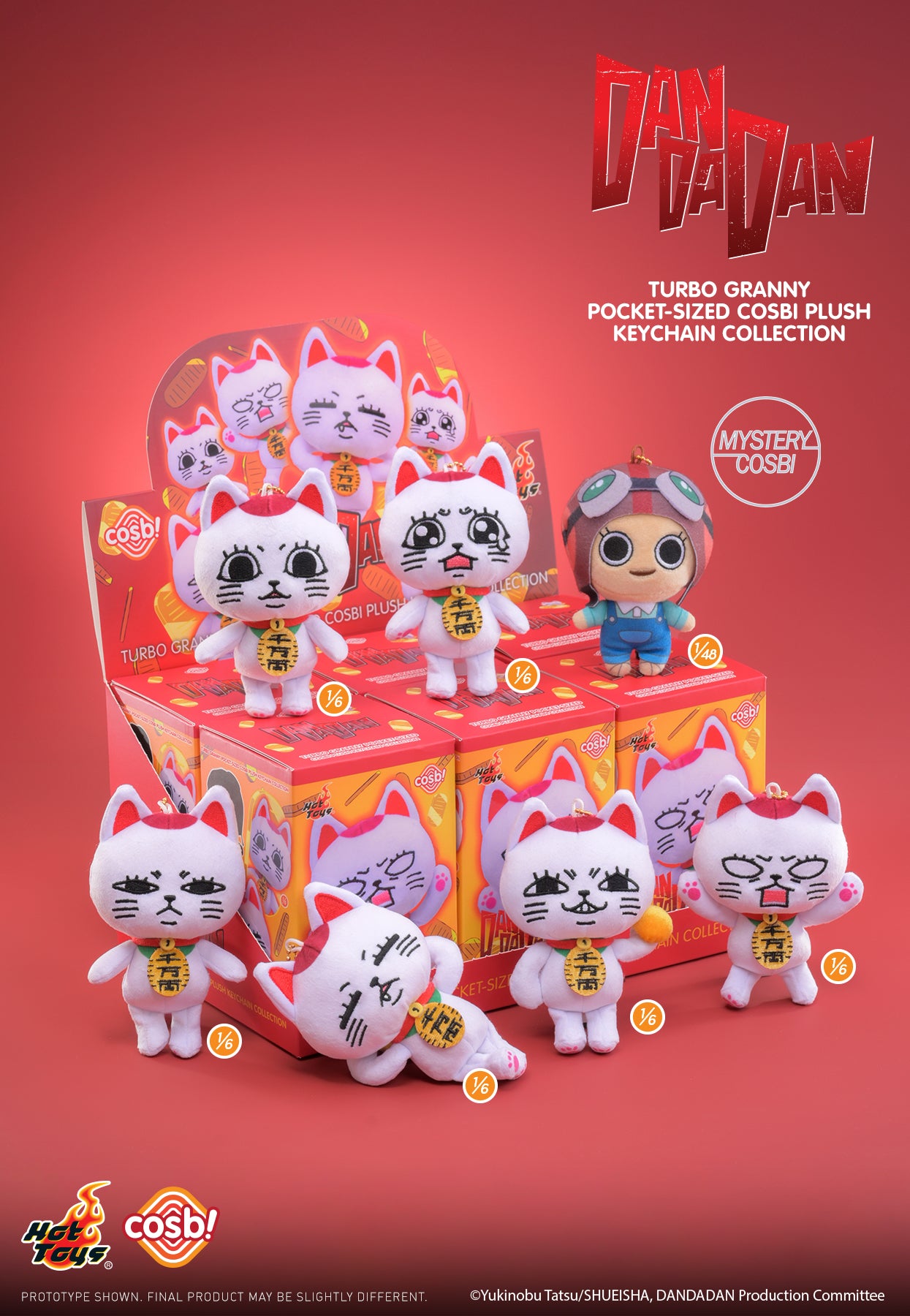 Japan Anime Dandadan | Turbo Granny and Chiquitita Pocket Size Plush Doll Keychain Mystery Box - Collectable Toys Blind Box