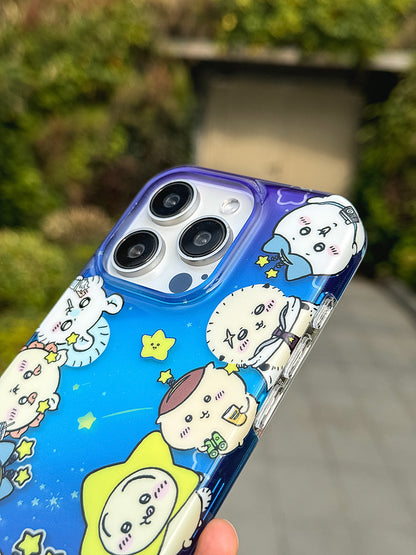 Japanese Cartoon ChiiKawa Shooting Star iPhone Case 13 14 15 Pro Promax