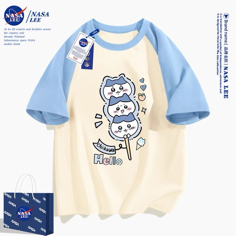 Japanese Cartoon ChiiKawa Casual Style T-Shirt Series | Hachiware Mochi Part 2 - Kawaii Fashion Items
