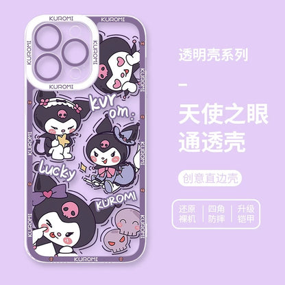 Japanese Cartoon Kuromi | Daily & Fun 8 Styles - iPhone Case PLUS SE2 XS XR X 11 12 13 14 15 16 16e 17 17e Pro Promax 12mini 13mini