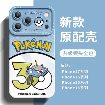 Japanese Cartoon Pokemon Silicone Case Pokemon 30 Anniversary Version Part19 | Jirachi Togekiss Luxray Deoxys Magnezone Rotom Whimsicott Minccino 8 Styles - Phone Case Samsung Galaxy S26 S25 S24 S23 FE Ultra Edge