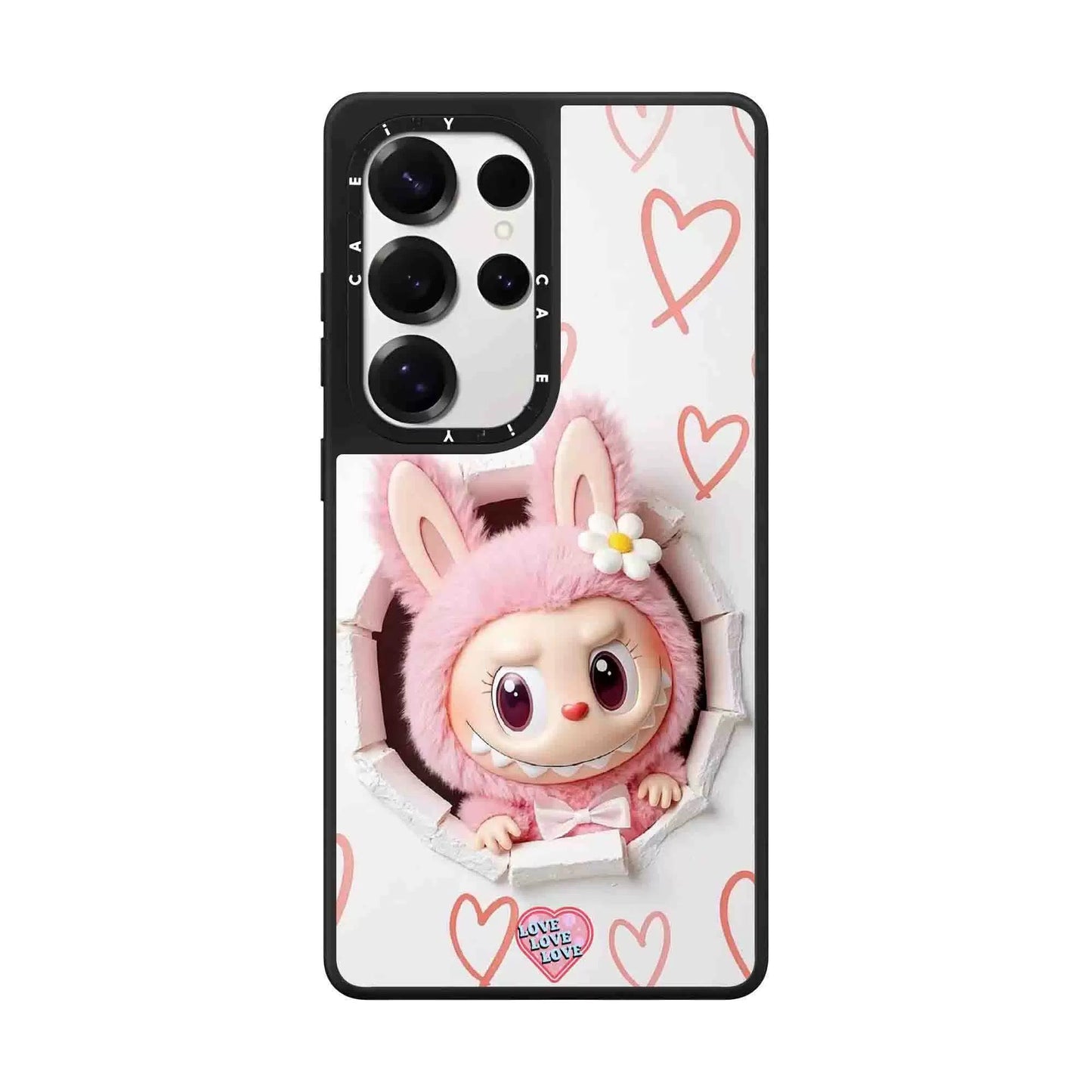 Cute Cartoon Monster | Pink Mokoko - Phone Case Samsung Galaxy S25 S24 S23 Ultra KawaiiGiftLand