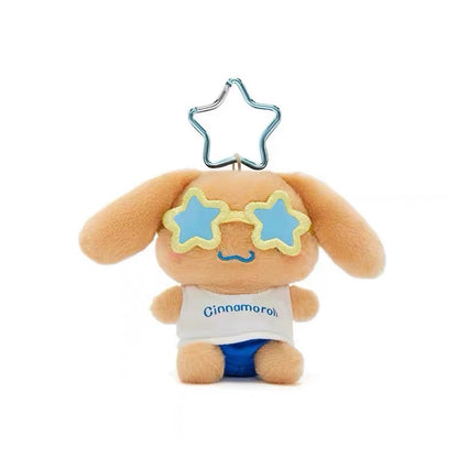 Japan Sanrio Sea Island Holiday | Hello Kitty My Melody Kuromi Cinnamoroll Pochacco - Mini Plush Doll keychain - KawaiiGiftLand