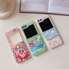 Japanese Cartoon | Pink Monster Candy Cinnamorll - Phone Case Samsung Galaxy Z Flip 4 5 6 W23 Filp