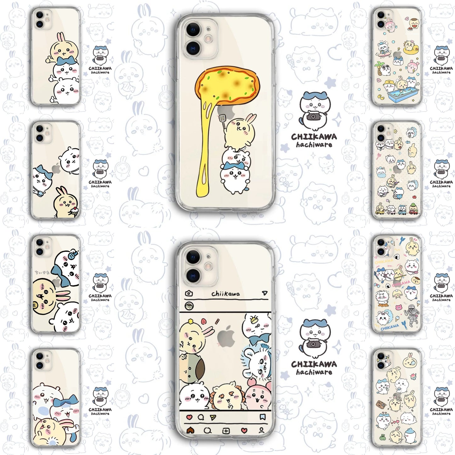 Japanese Cartoon Chiikawa Clean Case | Happy Fun Part1 - Phone Case Samsung Galaxy S26 S25 S24 S23 S22 S21 FE Ultra