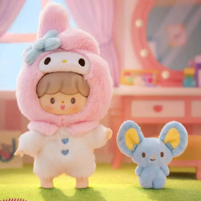 zZoton x Sanrio Characters Love League Buddies Plush Doll Keychain | Hello Kitty My Melody Kuromi Cinnamoroll Pompompurin Pochacco Hangyodon - Collectable Toys Mystery Blind Box KawaiiGiftLand