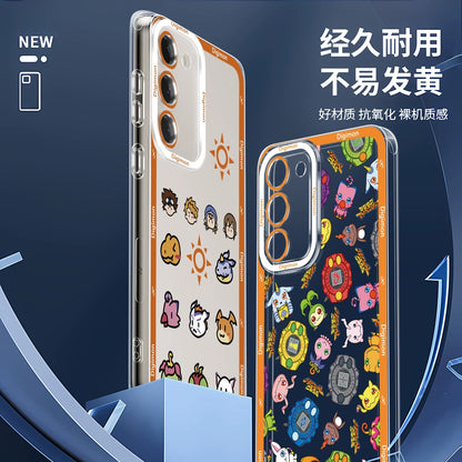 Anime Digimon Digital Monster Full Screen Colourful Verson | Icon Characters & Monster - Phone Case Samsung Galaxy S26 S25 S24 S23 S22 S21 FE Ultra Edge