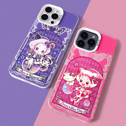Japanese Cartoon Sanrio x Magical DoReMi Laser Case | Hello Kitty My Melody Kuromi Cinnamoroll 4 Styles - Phone Case Samsung Galaxy S26 S25 S24 S23 S22 S21 FE Ultra Edge