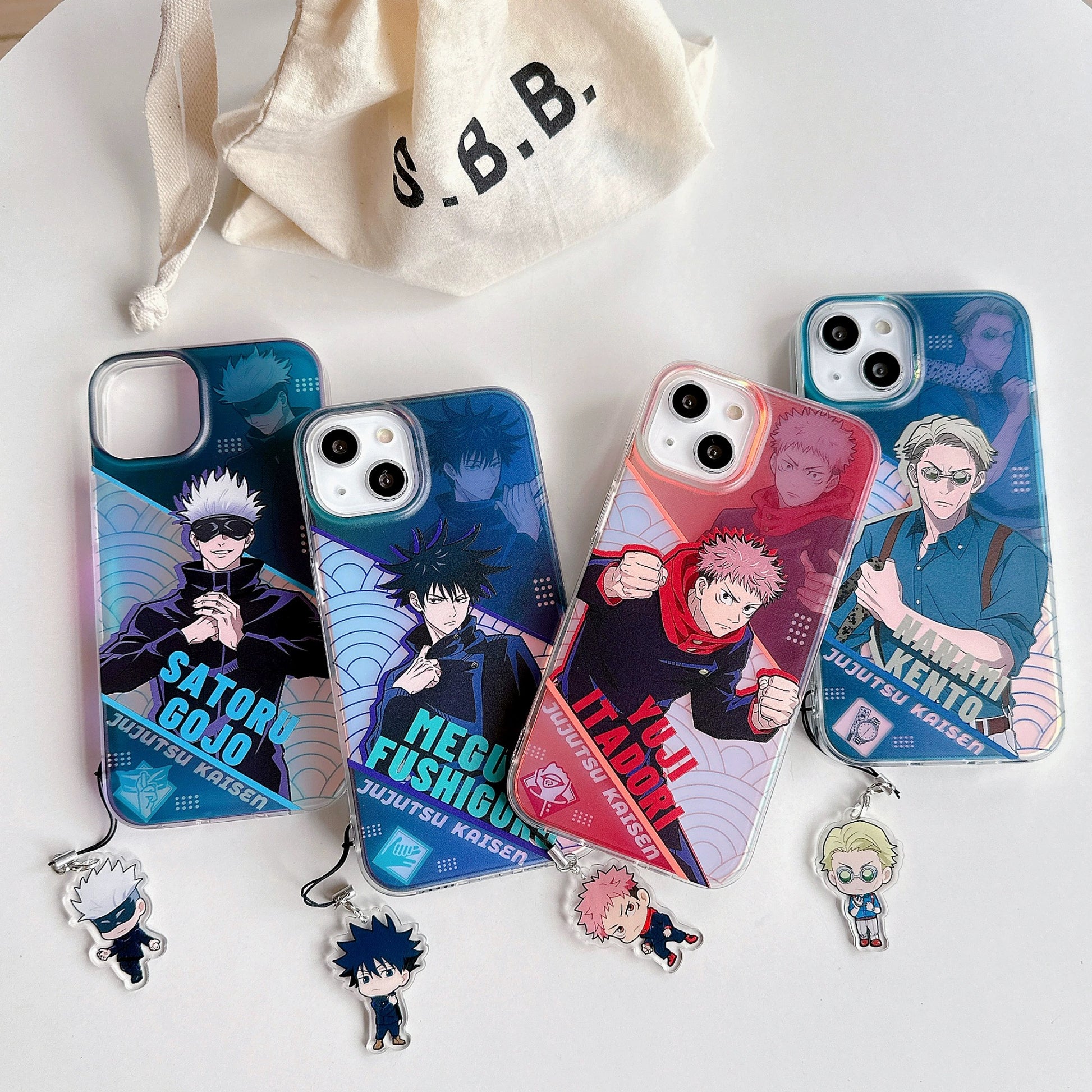 Japanese Anime Jujutsu Kaisen Phone Case with Strap Japanese Anime Jujutsu Kaisen Phone Case with Strap