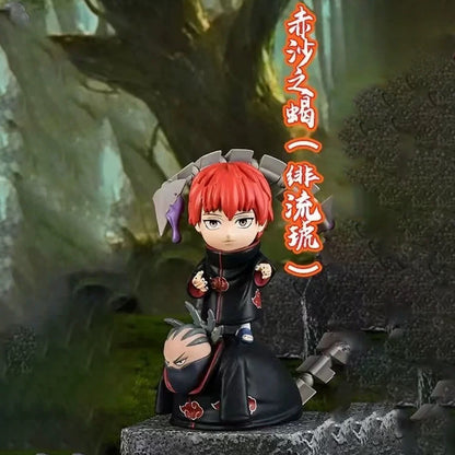 Naruto Ninja The Akatsuki Group Q Version Series Part 1 | Naruto Shippuuden Uchiha Itachi Sasori Deidara Tobi Hoshigaki Kisame Zetsu - Figure Collectable Toys Mystery Blind Box