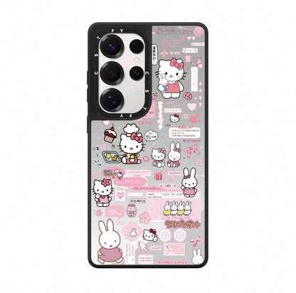 Cute Cartoon Cute Cat Hello Kitty | Flower Rabbit - Phone Case Samsung Galaxy S25 S24 S23 Ultra KawaiiGiftLand