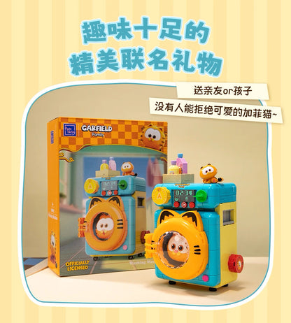 Pan Tasy x Garfield Family | Washing Machine - Lovely Cat Exotic Shorthair Building Blocks Toy Collections