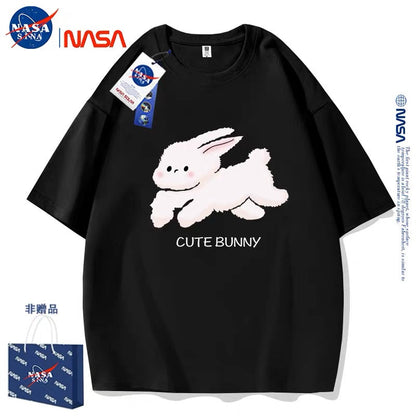 Cute Animals Rabbit Style T-Shirt Series | Cute Bunny Running Part1 - Kawaii Fashion Items for Child & Adult Matching outfits for Parents and Children