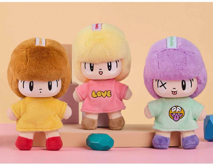 Mamuang Plush Charm | Plush Vinly Vintage Cute Girl - Collectable Toys Mystery Blind Box
