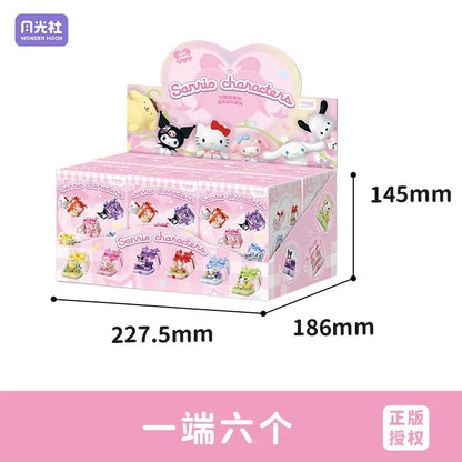 Sanrio Characters Starwish Ring Box | Hello Kitty My Melody Kuromi Cinnamoroll Pompompurin Pochacco - Building Blocks Toy Collectable Mystery Blind Box