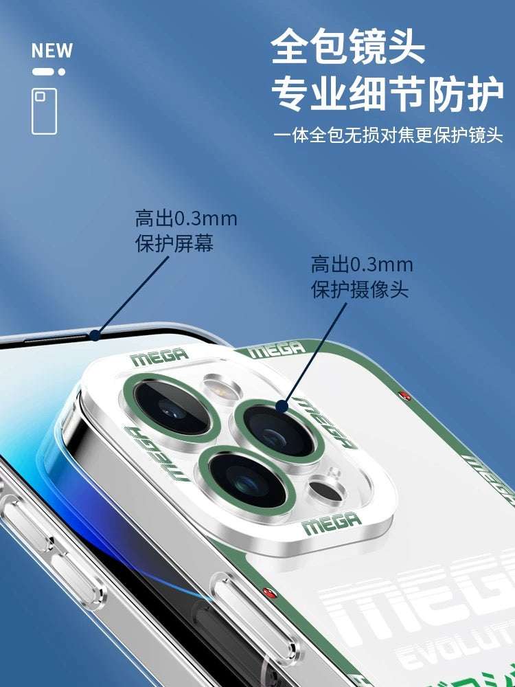 Japan Cartoon Pokemon Mega Evolution | Gallade - iPhone Case 6 7 8 PLUS SE2 XS XR X 11 12 13 14 15 16 16e Pro Promax 12mini 13mini