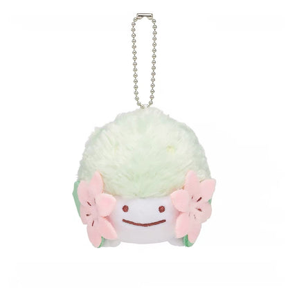 Japan Cartoon Pokemon Center Ditto Crossover Part 5 | Exeggutor Shaymin Magnemite Pichu Raichu Jirachi Wobbuffet Whimsicott Gloom Alolan Vulpix - Mascot Mini Plush Doll