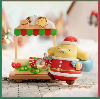 Top Toy x Sanrio Characters Christmas Market | Hello Kitty My Melody Kuromi Cinnamoroll Pompompurin Pochocca Hangyodon Tuxedosam - Collectable Toys Car can Move Mystery Blind Box