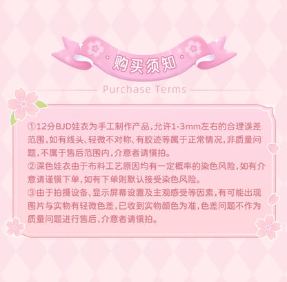 Simon Toys Cosplay Doll Outfits Set Uniform Version | Sailor One Piece Dress Uniform Hight School - Original Outfits 1/12 ob11 11cm BJD Doll Ball Joint Doll