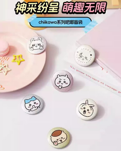 ChiiKawa X Miniso | ChiiKawa Hachiware Usagi Momonga Kurimanju Rakko Metal Pin - Kawaii Item Cute Accessories