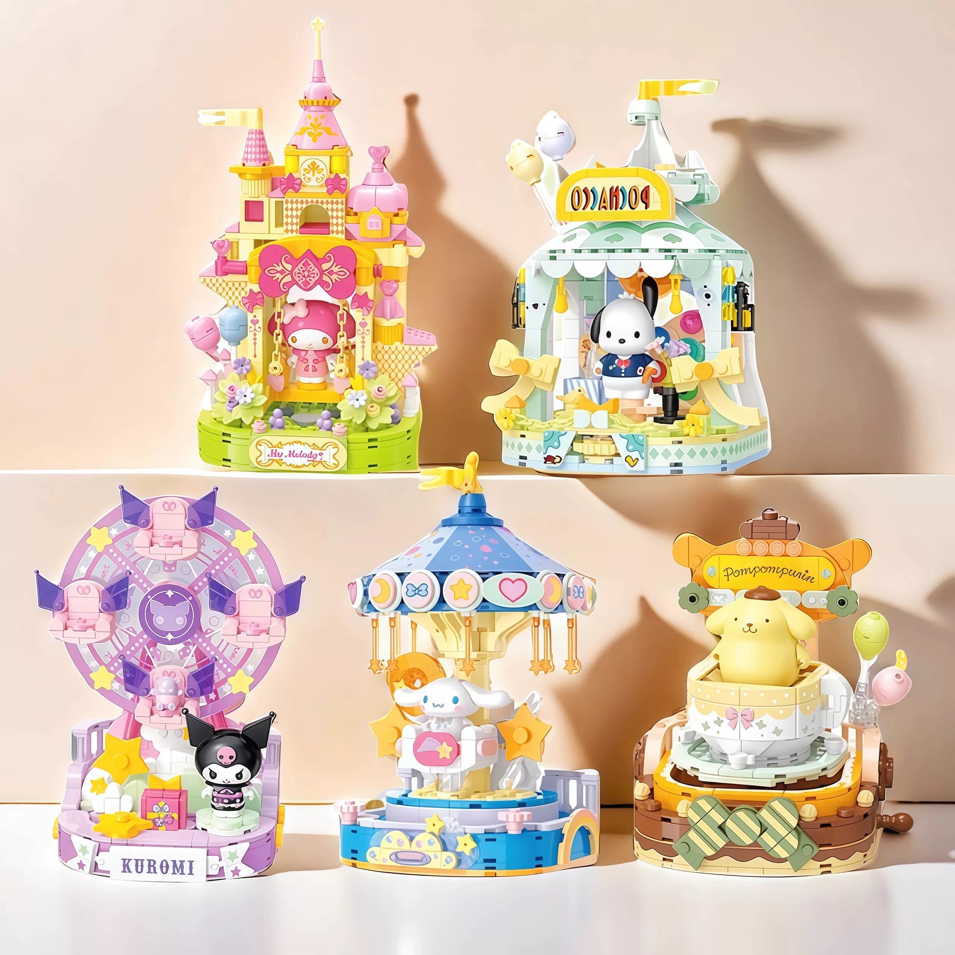Top Toy x Sanrio Colorful Amusement Park Fair Rides - Building Blocks Toy Collections