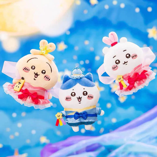 Japan ChiiKawa Tanabata Star Festival | ChiiKawa Hachiware Usagi - Mini Plush Doll 10cm Keychain