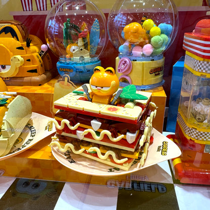 Pan Tasy x Garfield Family | Lasagna - Lovely Cat Exotic Shorthair Building Blocks Toy Collections