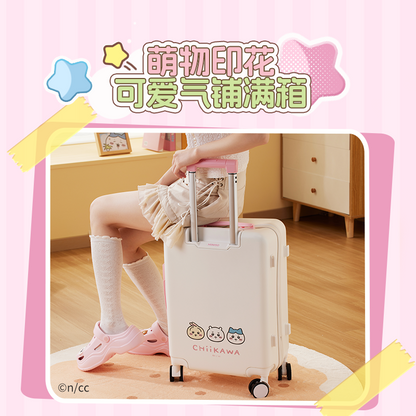 ChiiKawa X Miniso | ChiiKawa Pink & White Suitcase - Kawaii Item Decoration