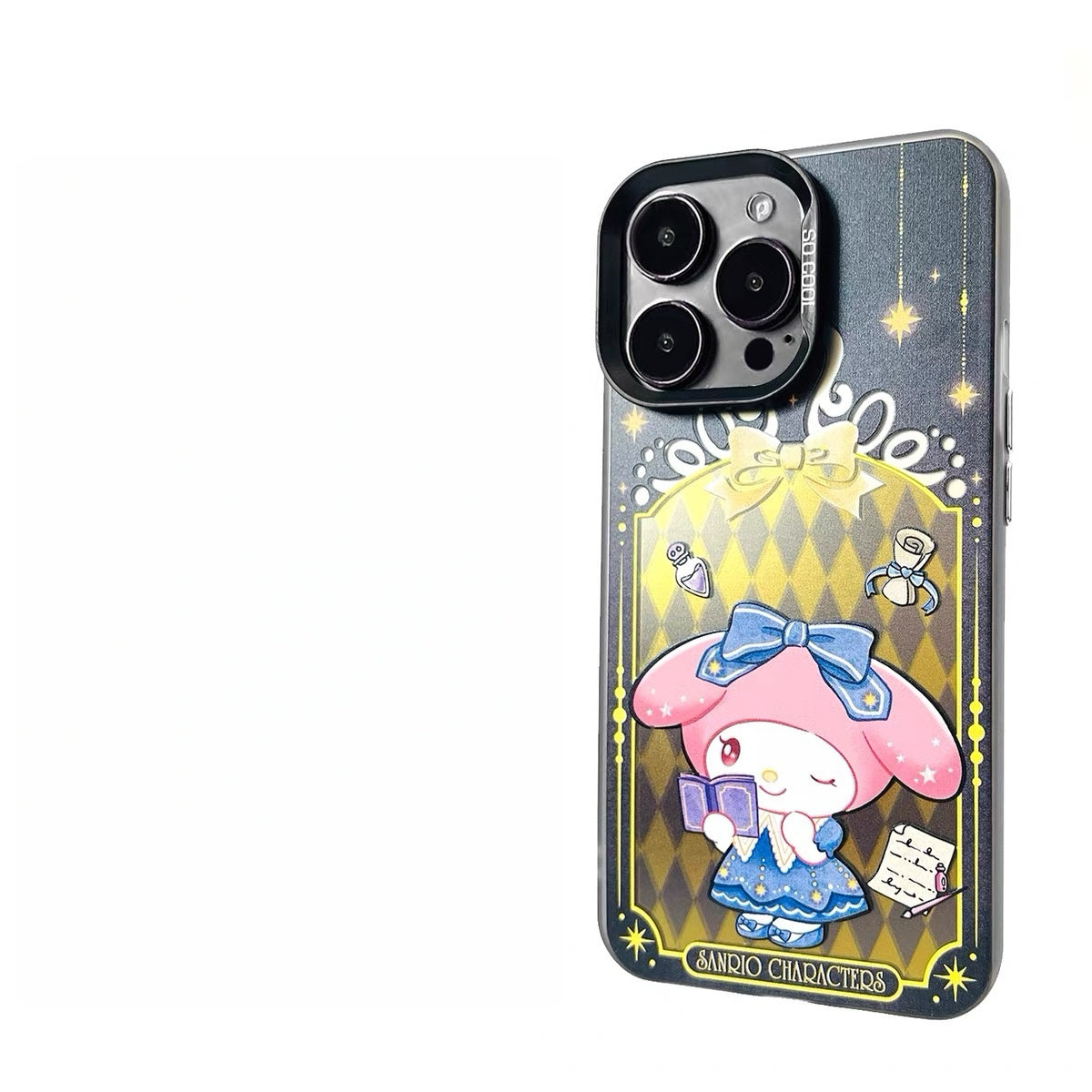 Japanese Cartoon Sanrio Magical Book Laser Case | Hello Kitty My Melody Kuromi Hangyodon Bad Badtz Maru Wish Me Mell 6 Styles - iPhone Case 11 12 13 14 15 16 16e 17 17e Pro Promax