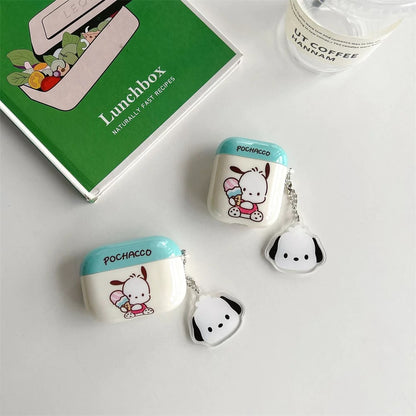 Japanese Cartoon Pochacco with Ice Cream AirPods AirPodsPro AirPods3 Case