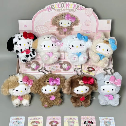 TOPTOY x Sanrio Hello Kitty | Puppy Party Series - Plush Vinly Keychain Pendant Blind Box