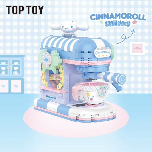 Top Toy x Sanrio Pastel Dream Home | Cinnamoroll Specialty Coffee Machine - Building Blocks Toy Collections