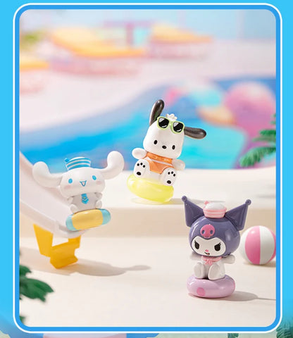 Sanrio Characters Sweet Summer Time with Blister Mini Series | Hello Kitty Kuromi Cinnamoroll Pompompurin Pochacco Hangyodon - Kawaii Collectable Toys Toy Collection